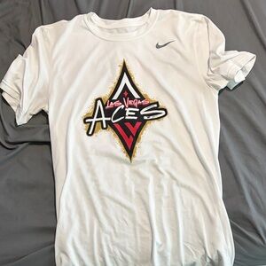 Nike White T-Shirt with Las Vegas Aces Logo